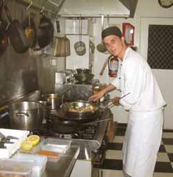 Ben Weiss in the WGW kitchen